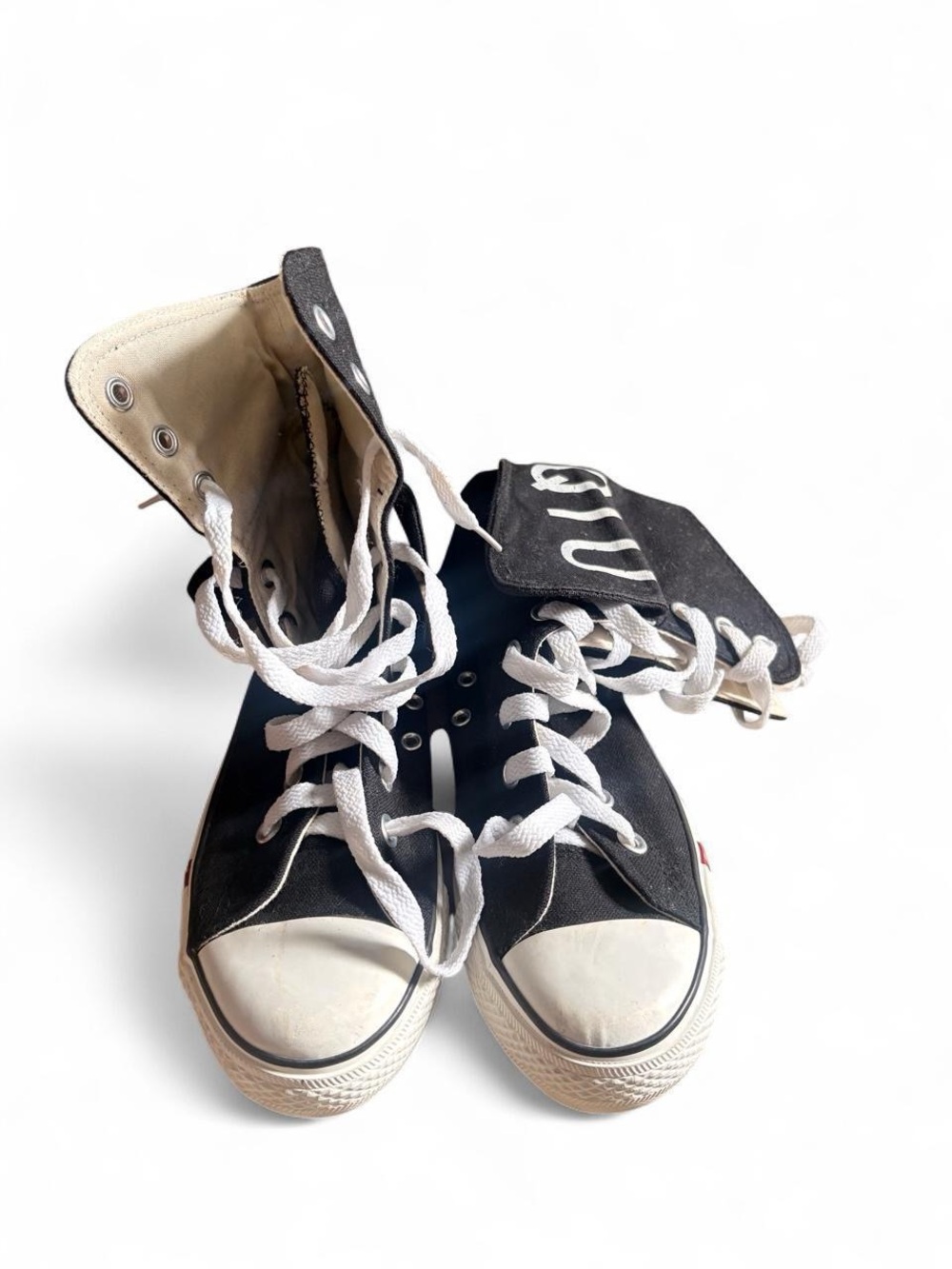 Converse Black and White High-Top Sneakers